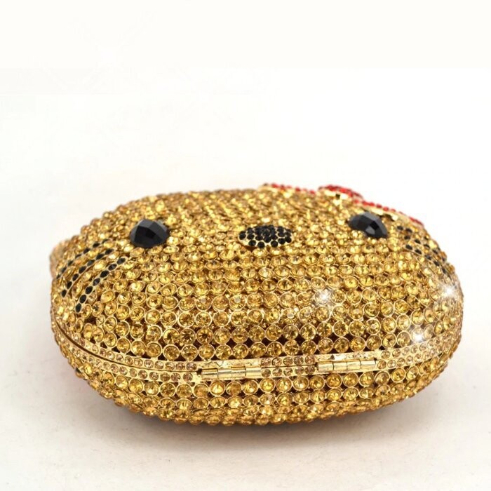 Swarovski Crystal Rhinestone Bling Hello Kitty Purse