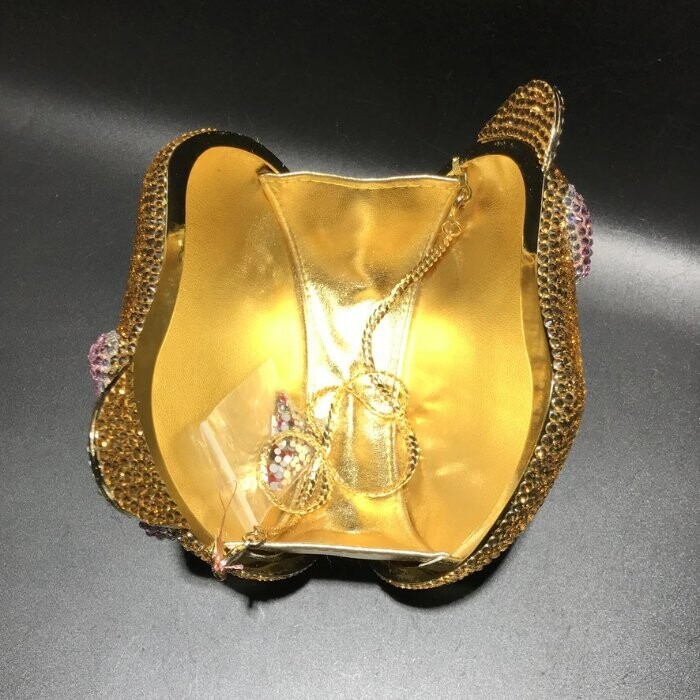Swarovski Crystal Rhinestone Bling Hello Kitty Purse