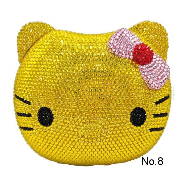 Swarovski Crystal Rhinestone Bling Hello Kitty Purse