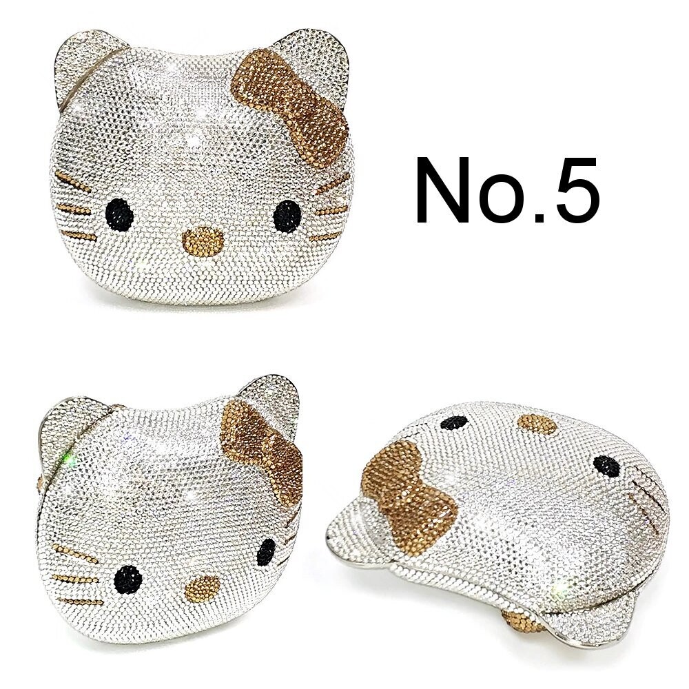 Swarovski Crystal Rhinestone Bling Hello Kitty Purse