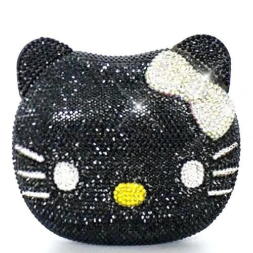 Swarovski Crystal Rhinestone Bling Hello Kitty Purse