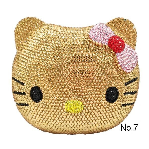 Swarovski Crystal Rhinestone Bling Hello Kitty Purse