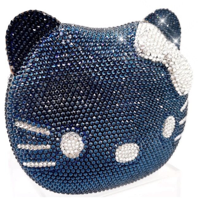 Swarovski Crystal Rhinestone Bling Hello Kitty Purse