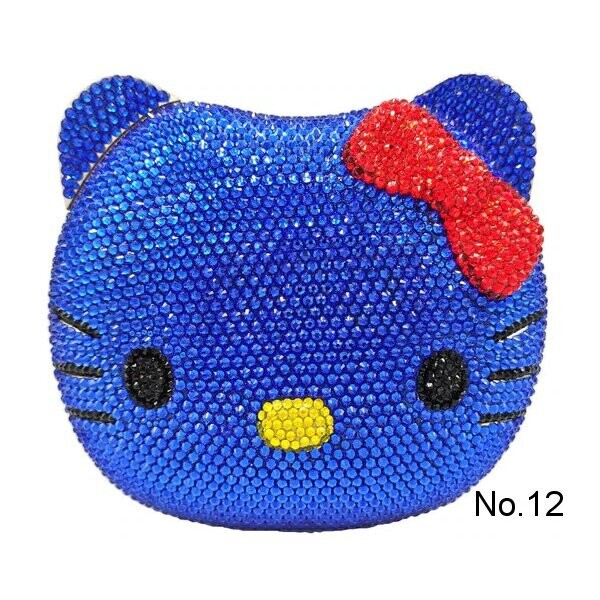 Swarovski Crystal Rhinestone Bling Hello Kitty Purse