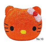 Swarovski Crystal Rhinestone Bling Hello Kitty Purse