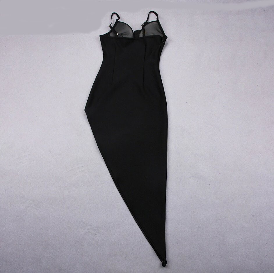 Swarovski Crystal Rhinestone Bling Floral Little Black Dress