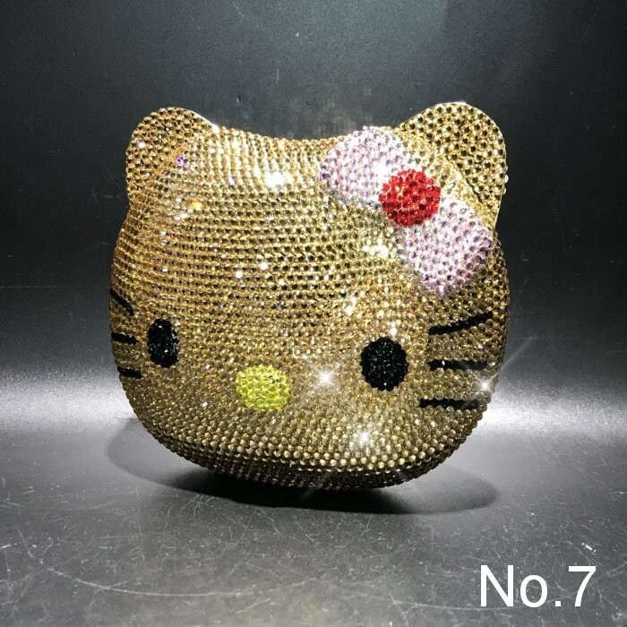 Swarovski Crystal Rhinestone Bling Hello Kitty Purse