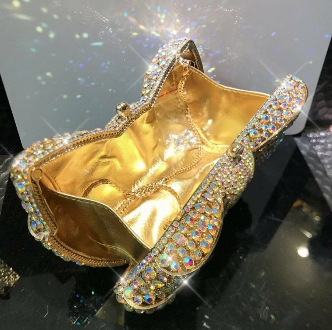 Swarovski Crystal Rhinestone Bling Bow Purse