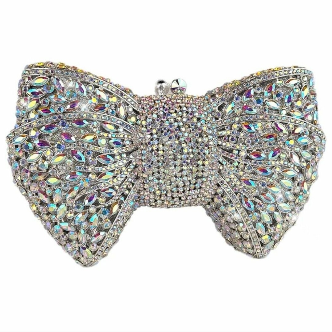 Swarovski Crystal Rhinestone Bling Bow Purse