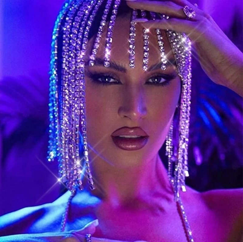 Swarovski Crystal Rhinestone Bling Wig Hair Accessories