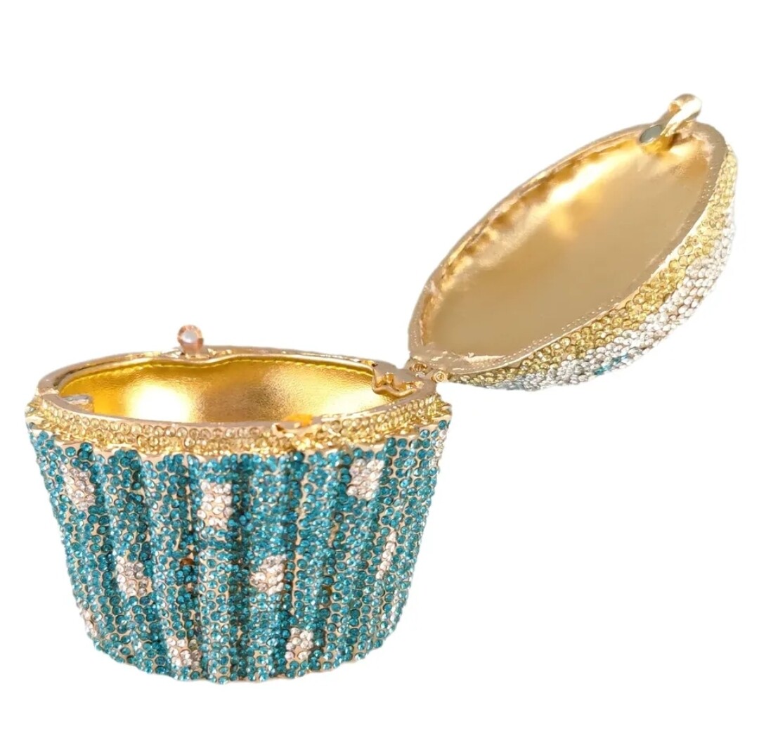 Swarovski Crystal Rhinestone Bling Cupcake Purse