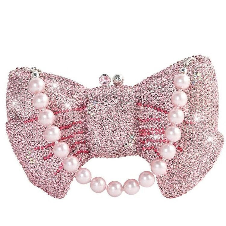 Swarovski Crystal Rhinestone Bling Bow Purse
