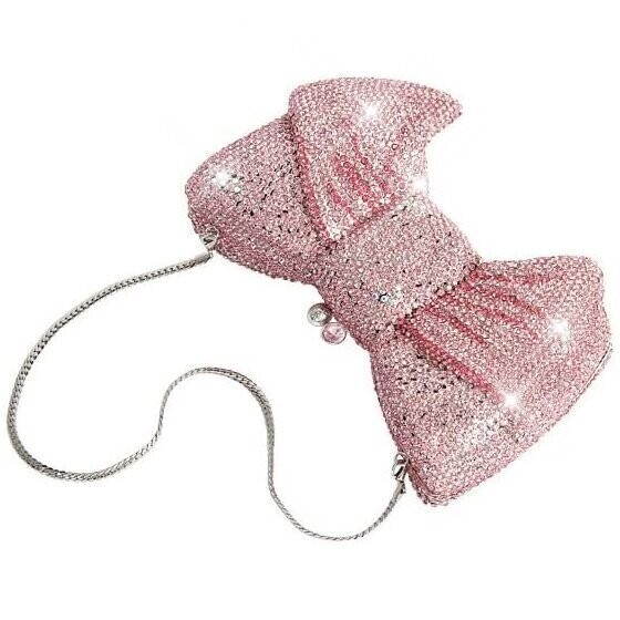Swarovski Crystal Rhinestone Bling Bow Purse