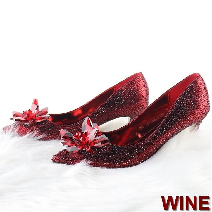 Swarovski Crystal Rhinestone Cinderella Bling Wedding Shoes