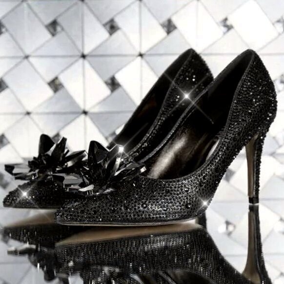 Swarovski Crystal Rhinestone Cinderella Bling Wedding Shoes