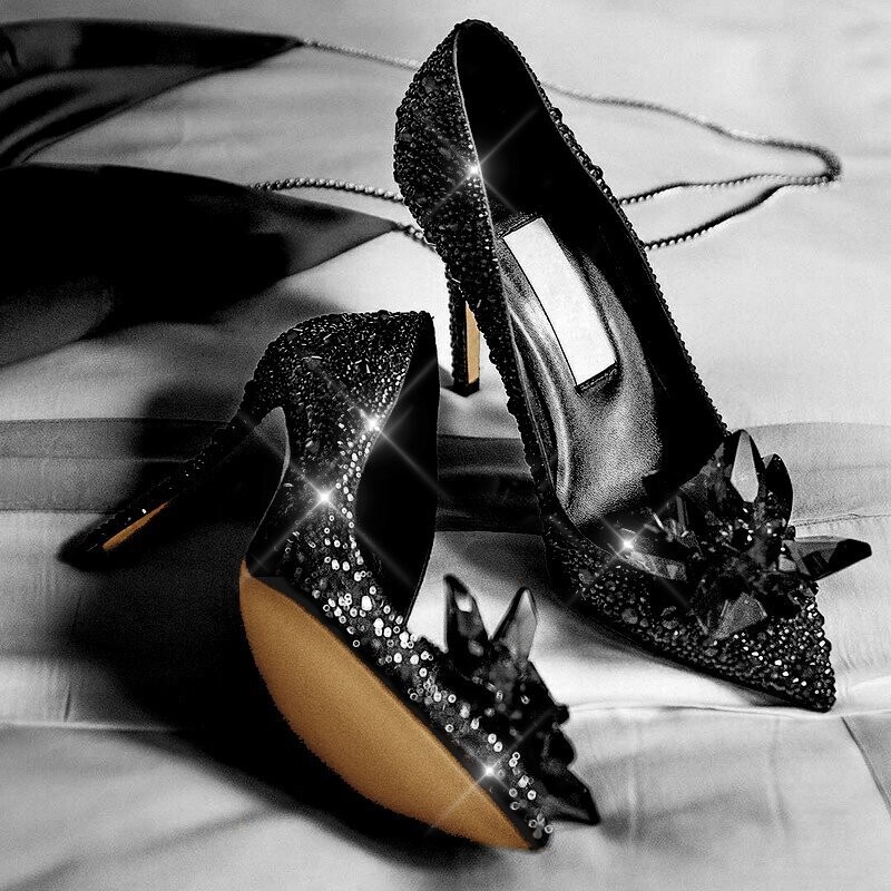 Swarovski Crystal Rhinestone Cinderella Bling Wedding Shoes
