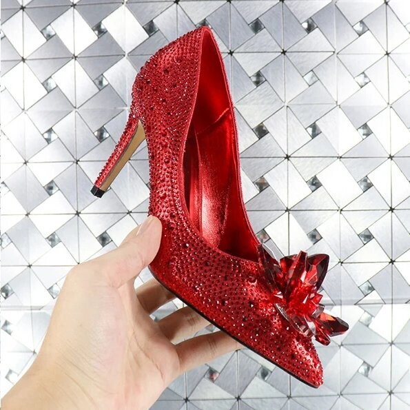 Swarovski Crystal Rhinestone Cinderella Bling Wedding Shoes