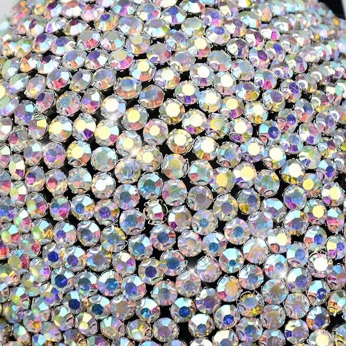 Swarovski Crystal Rhinestone Bling Black Bustier Top