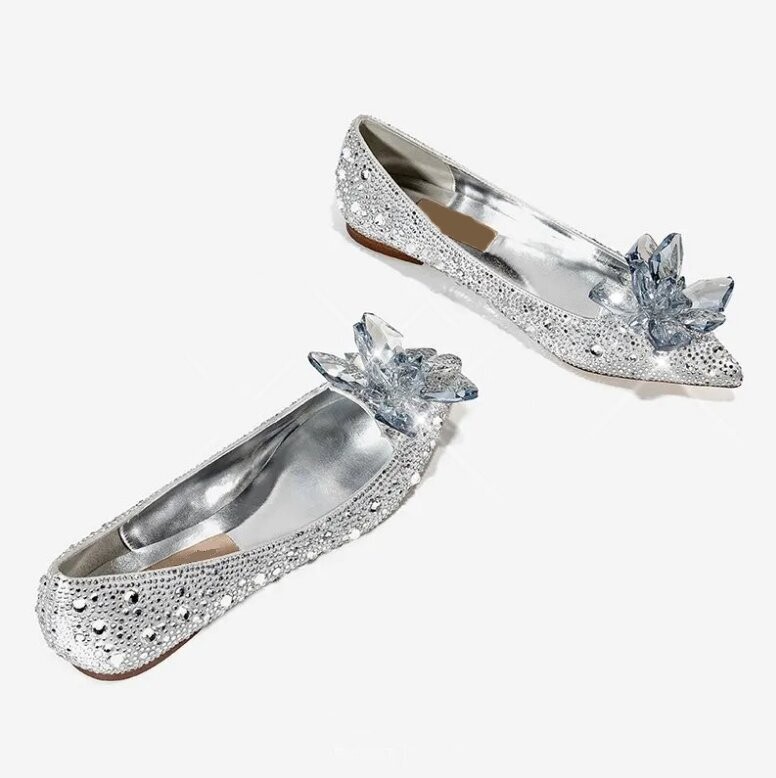 Swarovski Crystal Rhinestone Cinderella Bling Wedding Shoes