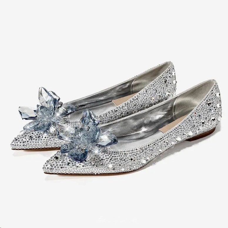 Swarovski Crystal Rhinestone Cinderella Bling Wedding Shoes