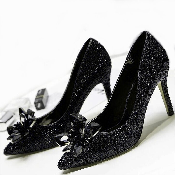 Swarovski Crystal Rhinestone Cinderella Bling Wedding Shoes