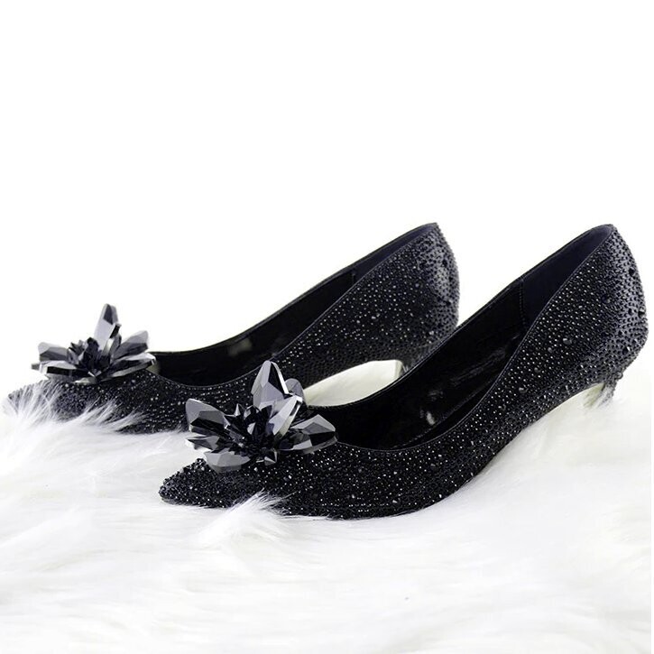 Swarovski Crystal Rhinestone Cinderella Bling Wedding Shoes