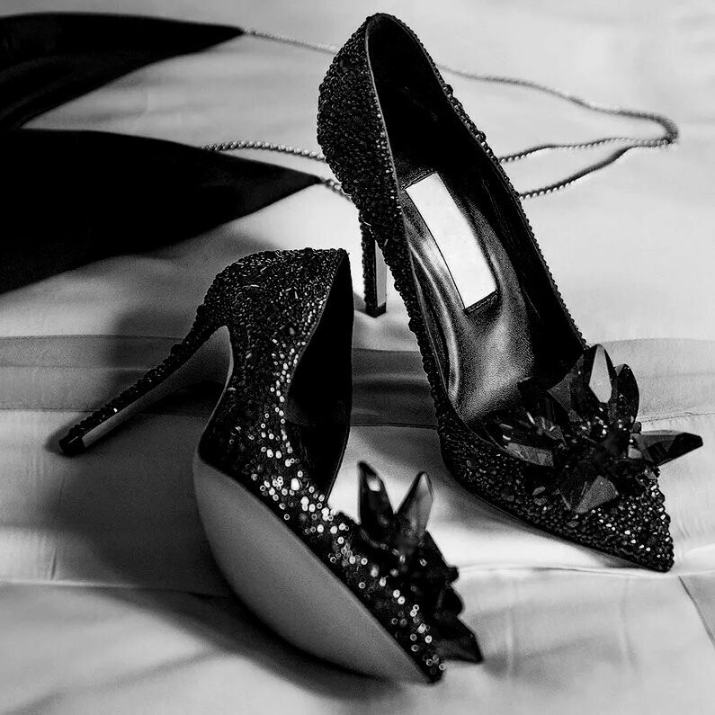 Swarovski Crystal Rhinestone Cinderella Bling Wedding Shoes