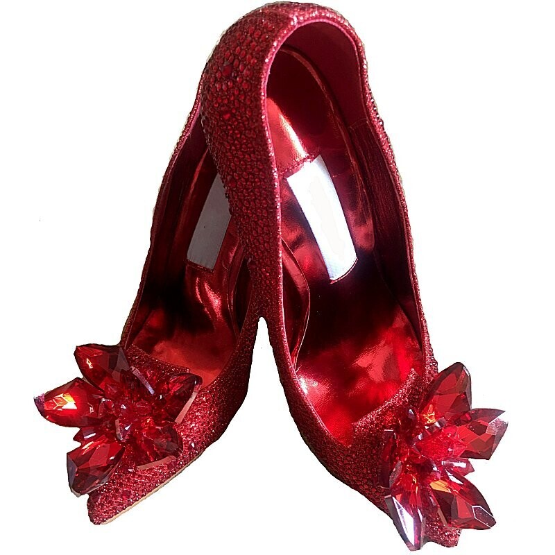 Swarovski Crystal Rhinestone Cinderella Bling Wedding Shoes