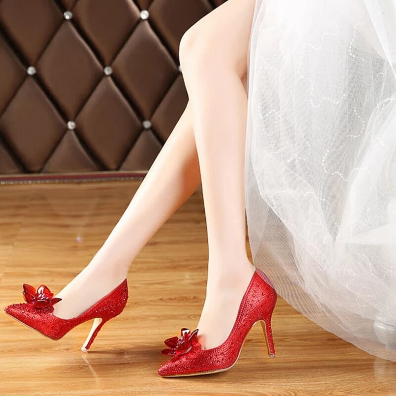 Swarovski Crystal Rhinestone Cinderella Bling Wedding Shoes