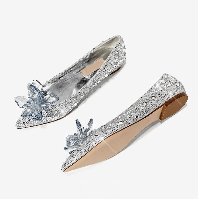 Swarovski Crystal Rhinestone Cinderella Bling Wedding Shoes