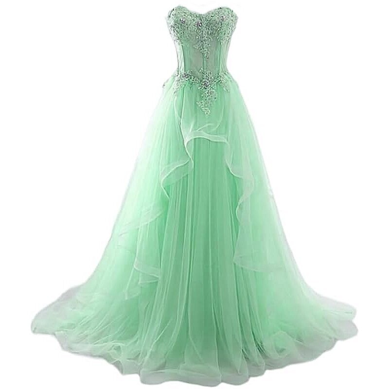 Cinderella Light Blue Prom Gown Bling Crystal Rhinestone Quinceañera Prom Dress