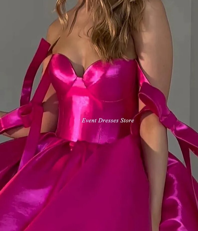 Beautiful Short Satin Prom Dress Wedding Cocktail Party