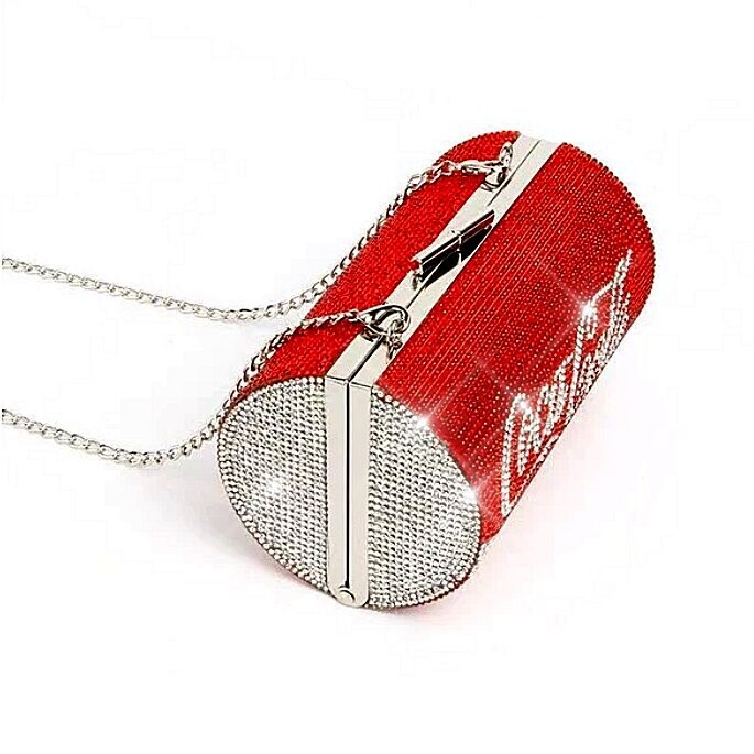 Swarovski Crystal Rhinestone Bling Coca Cola Purse Shoulder Bag