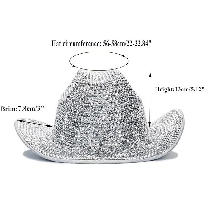 Swarovski Crystal Rhinestone Bling Cowboy Hats