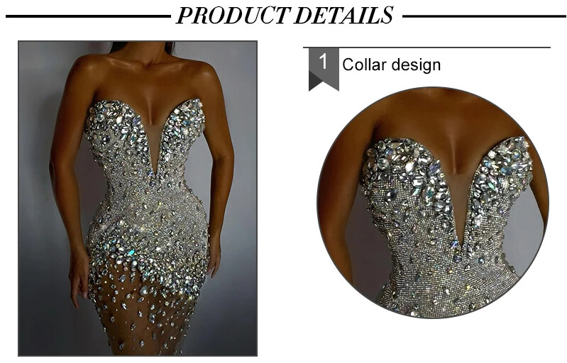 Swarovski Crystal Rhinestone Bling Dress: Helena