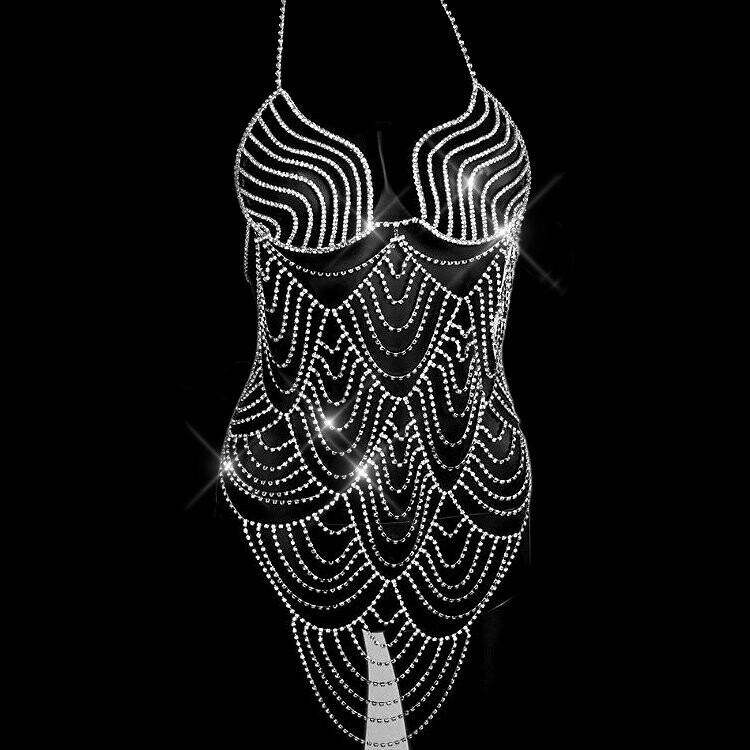 Swarovski Crystal Rhinestone Bling Dress: Shelby