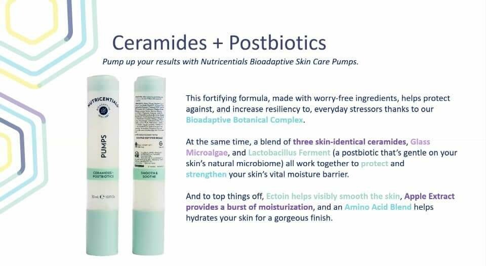 Nutricentials® Ceramides + Postbiotics Pump