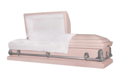 Harrington Series Pink Steel Casket - Exquisite Caskets