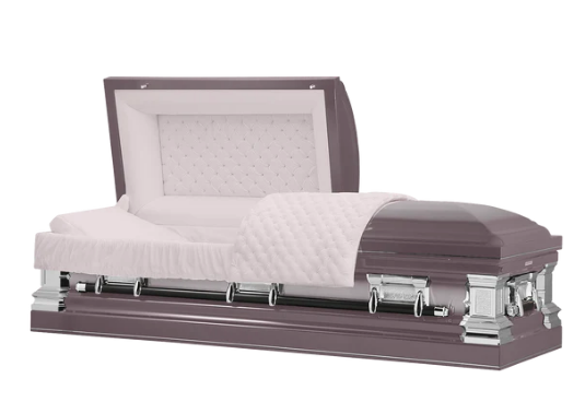 Exquisite Series Orchid Stainless Steel Casket - Exquisite Caskets
