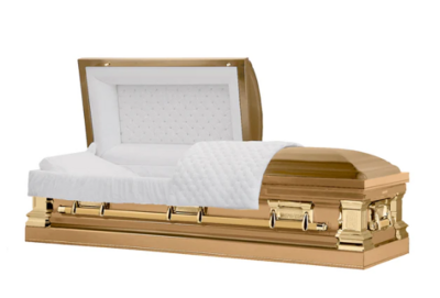 Exquisite Series Gold Stainless Steel Casket - Exquisite Caskets