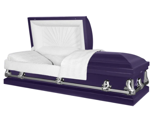 Delta Series Purple Steel Casket - Exquisite Caskets