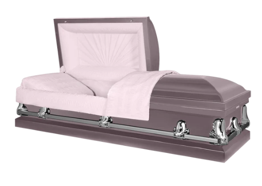 Delta Series Orchid Steel Casket - Exquisite Caskets