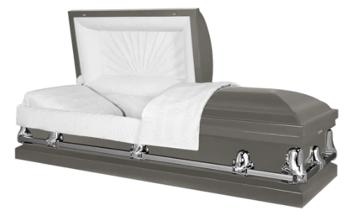 Delta Series Gunmetal Steel Casket - Exquisite Caskets