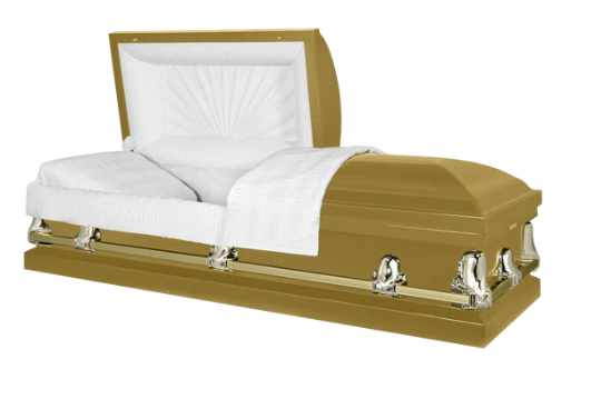 Delta Series Gold Steel Casket - Exquisite Caskets