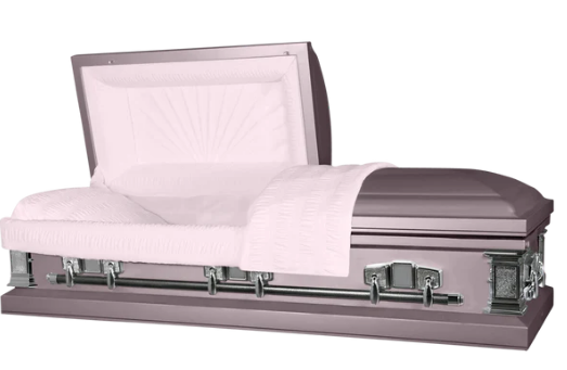 Taffeta Series Orchid Steel Casket - Exquisite Caskets