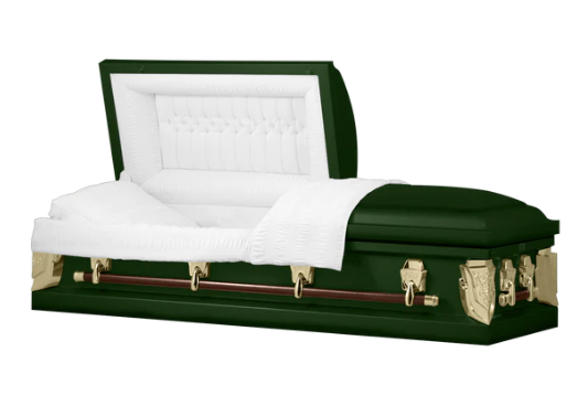 Dover Series Green Steel Casket - Exquisite Caskets