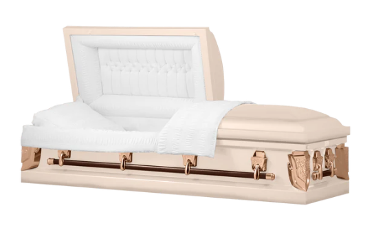 Dover Series Pink Steel Casket - Exquisite Caskets