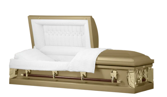 Dover Series Gold Steel Casket - Exquisite Caskets