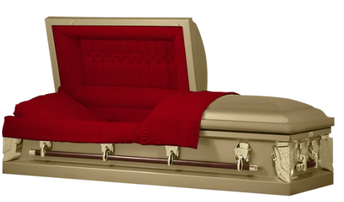 Dover Series Gold Steel Casket - Exquisite Caskets