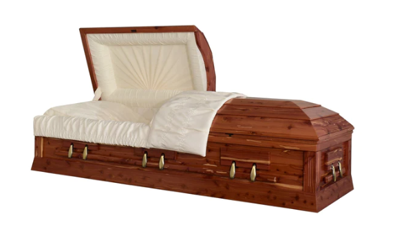 Jasper Cedar Wood 2 Wood Casket - Exquisite Caskets